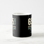 65 Jahre Phantastisch sein - 65. Geburtstag Kaffeetasse (Mittel)
