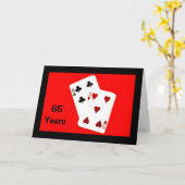 65 Jahre sind ein großer Deal! Jubiläumskarte Karte (Gelbe Blume)