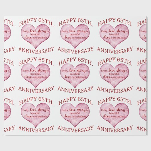 65. Jahrestag Geschenkpapier (Flach)