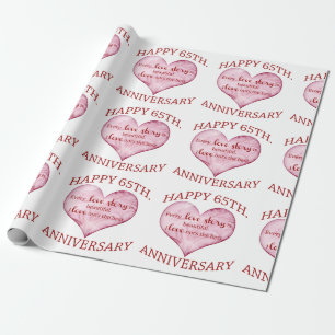 65. Jahrestag Geschenkpapier
