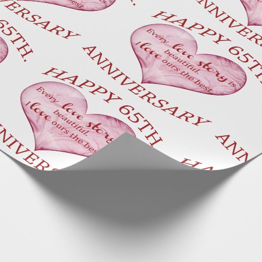 65. Jahrestag Geschenkpapier (Ecke)