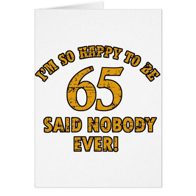 65. jährige Geschenke (Vorne)