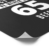 65-jähriges Geschenk | 65. Geburtstagsgeschenkidee Poster (Ecke)