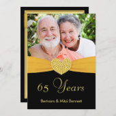 65. Jubiläum - Imitate Pocket - Kundenspezifische  Einladung (Vorne/Hinten)