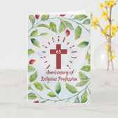 65. Jubiläum oder religiöses Beruf in der Nonnen Karte (Gelbe Blume)