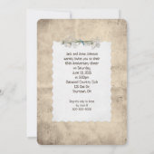 65. Jubiläum Party altmodische Foto Rahmen Einladung (Rückseite)