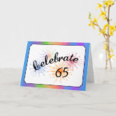 65. Jubiläumsfeier Karte (Gelbe Blume)
