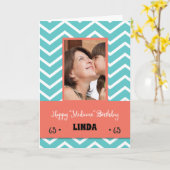 65. Medicare Funny Birthday Custom Foto and Name Karte (Gelbe Blume)