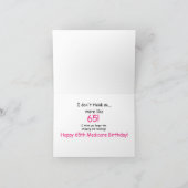 65. Medicare Geburtstag Karte (Innenseite)