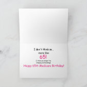 65. Medicare Geburtstag Karte (Innenseite)