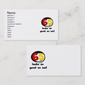 65 sieht mir so gut aus wie T - Shirt und Geschenk Visitenkarte (Vorne/Hinten)