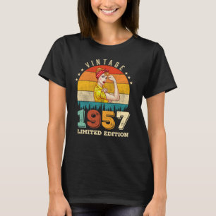 65 Year Old Women Bday 1957 Vintage 65th Birthday T-Shirt