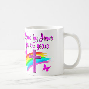65 YR ALT CHRISTLICH KAFFEETASSE