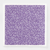 65th Age Random Number Pattern Purple/White Serviette (Vorderseite)