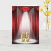 65th Anniversary Spotlight Gratulationen Karte (Gelbe Blume)