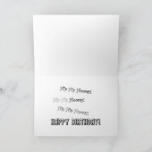 65th Birthday card with cheering waving crowds. Karte (Innenseite)