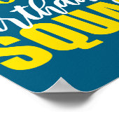 65th Happy Birthday Squad Party Bday Family Group  Poster (Ecke)