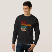 65th Wedding Anniversary Best Husband Since 1957 F Sweatshirt (Vorne ganz)