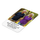 65th Wedding Anniversary Save the Date Photo Magnet (Linke Seite)
