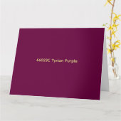 66023C Tyrisches Purpur Karte (Gelbe Blume)