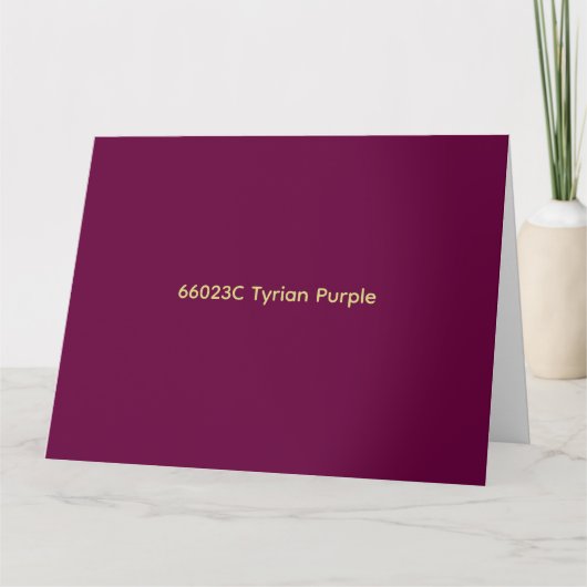 66023C Tyrisches Purpur Karte (Vorderseite)