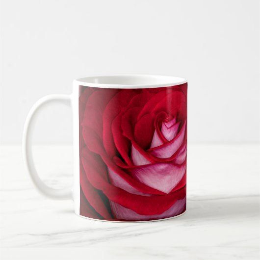 6621-Rot, Weiß und Rosa Kaffeetasse (Links)