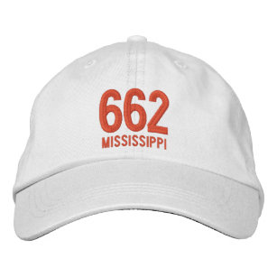 662 - Mississippi-Gebietscode Bestickte Baseballkappe