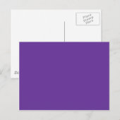 663399 Lila Hintergrundvorlage für solide Farbe Postkarte (Vorne/Hinten)
