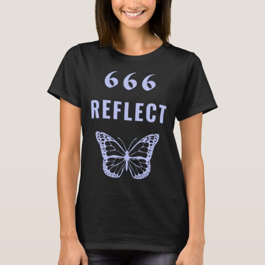 666 Angel Number Reflect T-Shirt (Vorderseite)