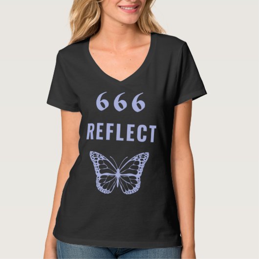 666 Angel Number Reflect T-Shirt (Vorderseite)