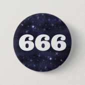 666 Angelnzahl Sterne Höhere Selbstausrichtung Button (Vorderseite)