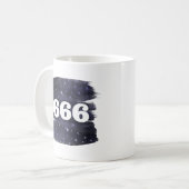 666 Angelnzahl Sterne Höhere Selbstausrichtung Kaffeetasse (Vorderseite Links)