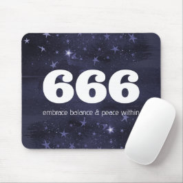 666 Angelnzahl Sterne Höhere Selbstausrichtung Mousepad