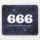 666 Angelnzahl Sterne Höhere Selbstausrichtung Mousepad (Vorne)