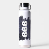 666 Angelnzahl Sterne Höhere Selbstausrichtung Trinkflasche (Rückseite)