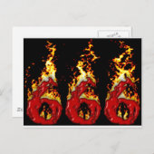 666 Blut und Feuer Postkarte (Vorne/Hinten)