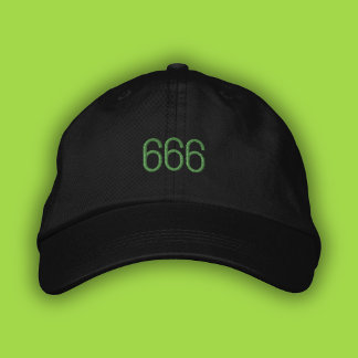 666 Engel Number Green Pop Girl Summer Vater Hat Bestickte Baseballkappe