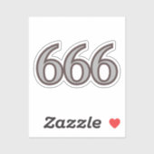 666 Engelszahl Balance Aufkleber (Blatt)