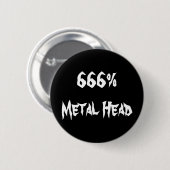 666%Kopf Button (Vorne & Hinten)