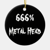 666%Kopf Keramikornament (Vorne)