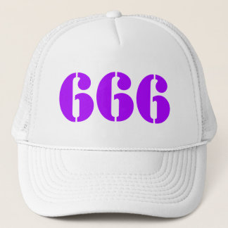 666 (lila) truckerkappe