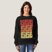 666 Number of the Beast Satanic Occult Pagan Gothi Sweatshirt (Vorne ganz)