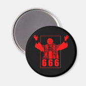 666 Papst Magnet (Vorderseite/Rückseite)
