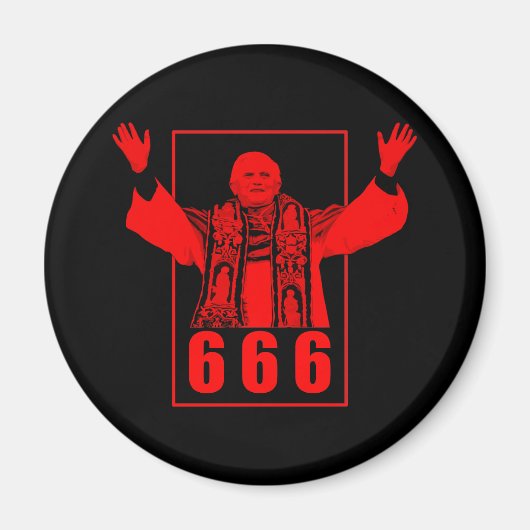 666 Papst Magnet (Vorne)