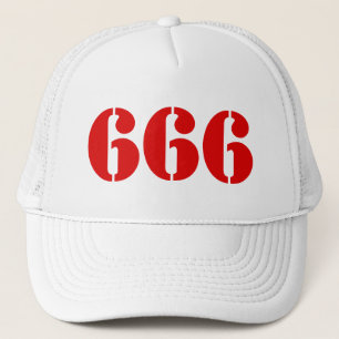 666 (rot) truckerkappe