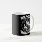 666 tun, was du willst Satanic Baphomet 30S Cartoo Kaffeetasse (VorderseiteRechts)