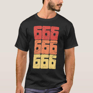 666 Zahl des Tieres Satanisch Okkult Heidnisch Got T-Shirt