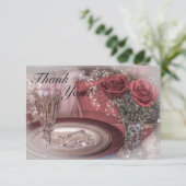 6679-Bride-Platz am Hochzeitstisch Dankeskarte (Stehend Vorderseite)