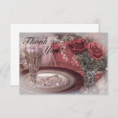 6679-Bride-Platz am Hochzeitstisch Dankeskarte (Vorne/Hinten)