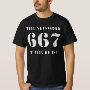 667 Der Nachbar der Bestie (vintage weiß) T-Shirt